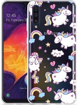 Galaxy A50 Hoesje Fat Unicorn - Designed by Cazy