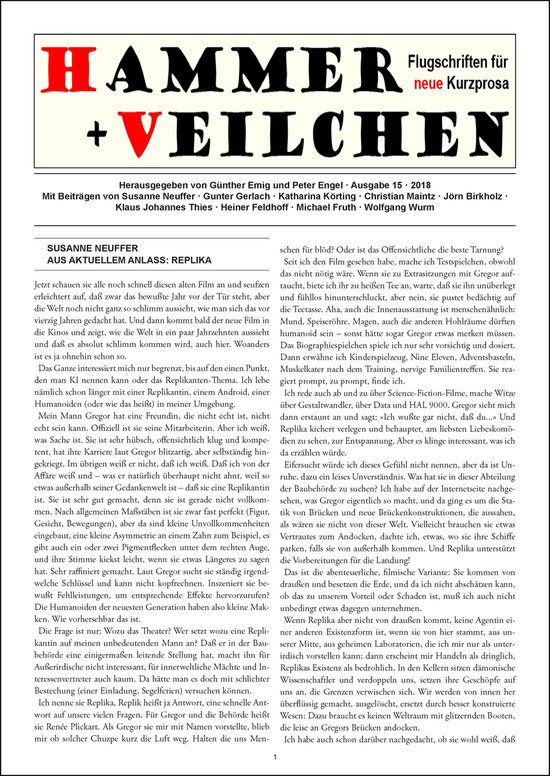 Hammer + Veilchen Nr. 15