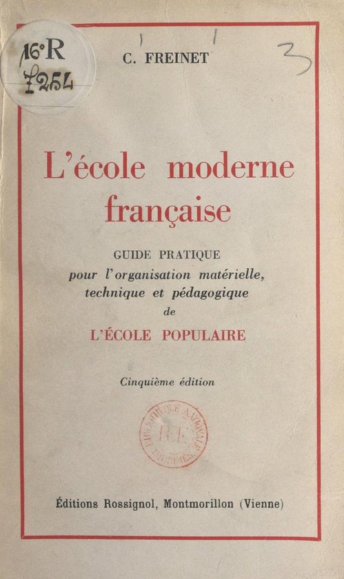 L'école moderne française - cover