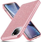 ESR - telefoonhoesje - Apple iPhone 11 Pro Max - Makeup Glitter - Licht roze