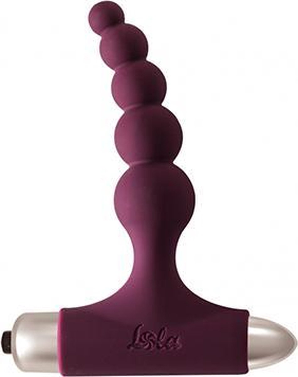 Goedkoopste Anale Buttplug- Vibratie- Bullet- Silicone - 10 functies- AAA batterij- Waterproof- Spice it up New Edition Perfection Donkerrood