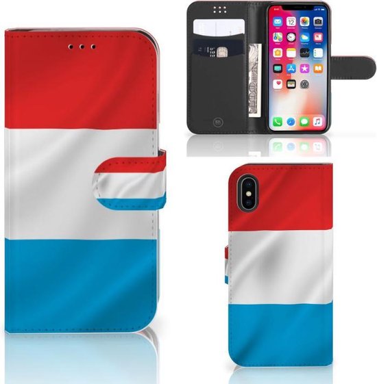Portefeuille Apple iPhone X | Xs Housse pour Luxembourg Flag