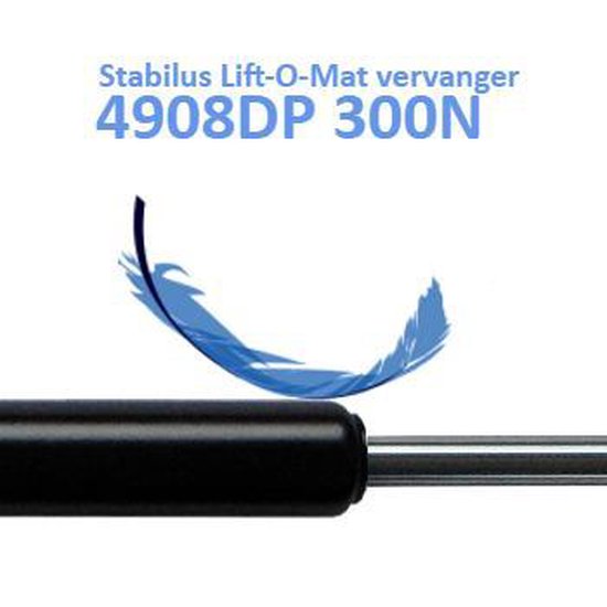 Molla A Gas RhedexX 196/60/300N – Ricambio Per Stabilus Lift-O-Mat 4908DP, Testa Sferica M6
