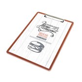 Goodline® - A4 Klembord Menumap / Menukaart Mappen - Donkerbruin