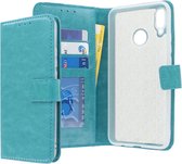 Huawei P Smart+ hoesje - CaseBoutique - Turquoise - Kunstleer