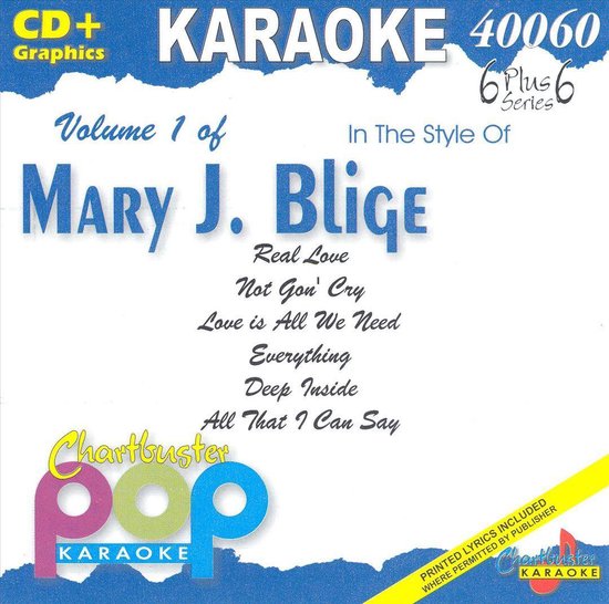 Karaoke in Style of Mary J. Blige, Vol. 1, Karaoke CD (album