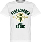 Ferencvaros Established T-Shirt - Wit - XXXXL