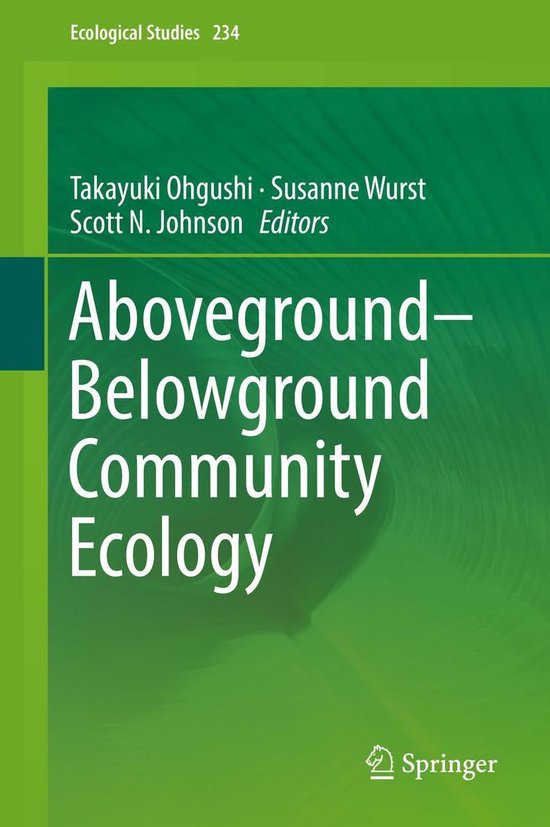 Foto: Ecological studies 234 aboveground belowground community ecology