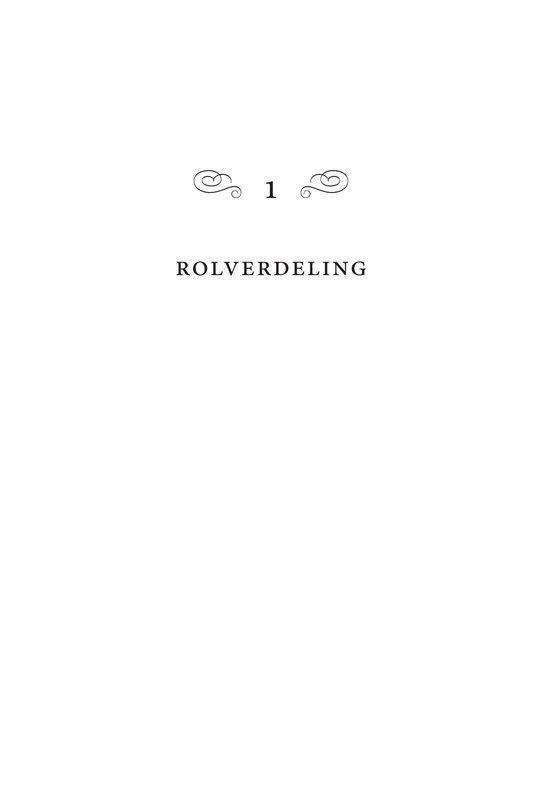 Titelpagina met "1" en "Rolverdeling".