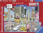 Ravensburger puzzel Fleroux New York - Legpuzzel - 1000 stukjes
