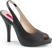 Pleaser Pink Label Pumps -46 Shoes- EVE-04 Paaldans schoenen Zwart