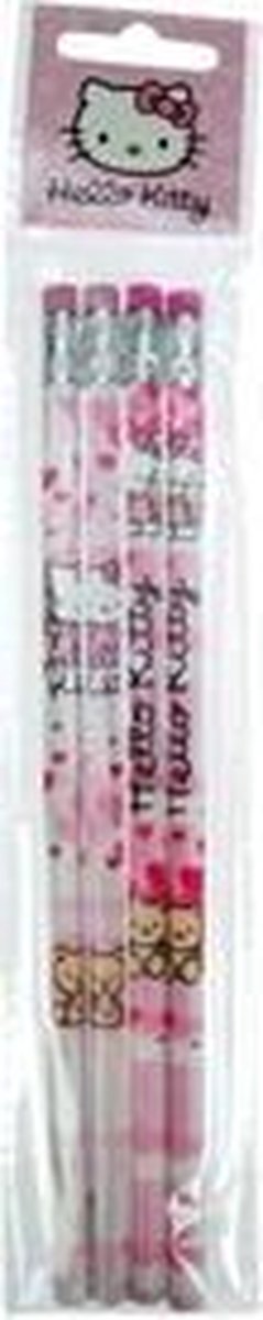 Hello Kitty 4 potloden met gum