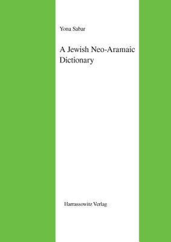 A Jewish Neo-Aramaic Dictionary - cover