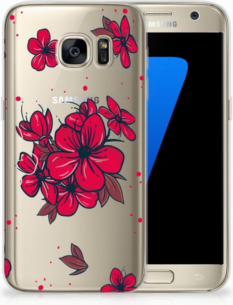 TPU Hoesje voor Samsung Galaxy S7 TPU Case Blossom Red