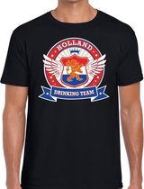 Zwart Holland drinking team rwb t-shirt heren XL