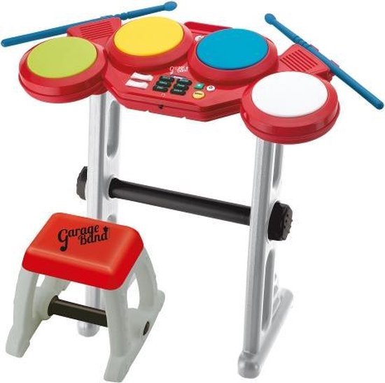 Imaginarium ELECTRONICDRUM GARAGEBAND Speelgoed Drumstel met Krukje, Microfoon en...