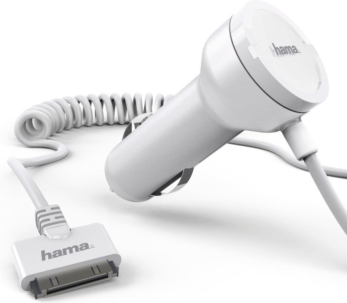 Hama 12/24V Autolader voor Iphone Wit