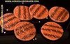 Hamburger, gegrild, 6 stuks - Ø 100 mm - vleesdummy