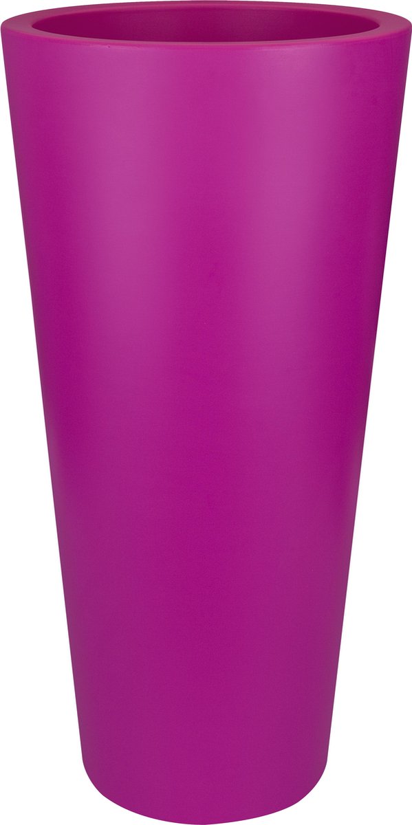Elho Pure Straight Ronde Hoge Pot 40x80cm - Mat Fuchsia