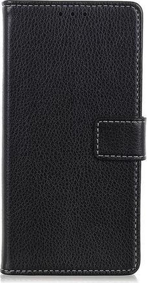 Shop4 - Xiaomi Mi 9 Hoesje - Wallet Case Lychee Zwart