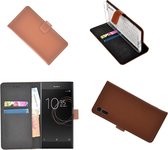 Sony Xperia XZs Wallet Bookcase smartphone hoesje - effen bruin