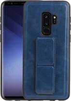 Grip Stand Hardcase Backcover voor Samsung Galaxy S9 Plus Blauw