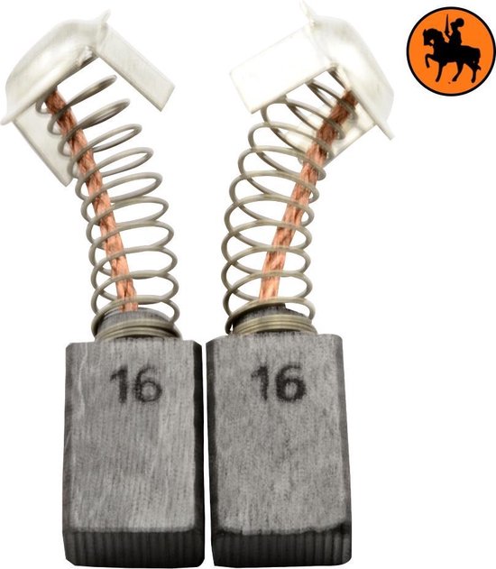 Jeu de balais de charbon pour scie Hitachi C 7SF - 7x11x17mm - Remplace 999043 & 999073