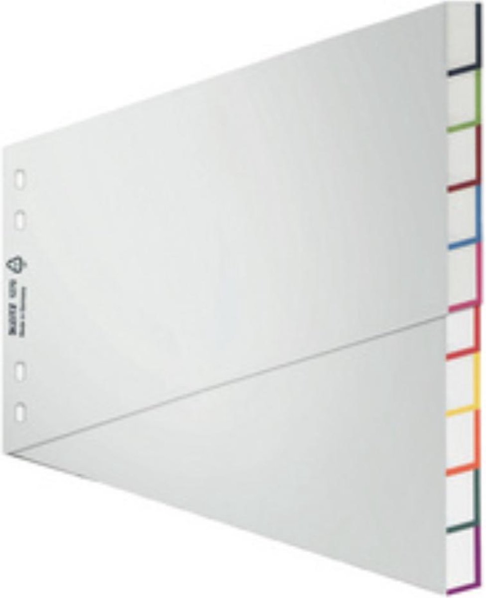 Leitz tabbladen, blanco, A4 breed, 5-delig