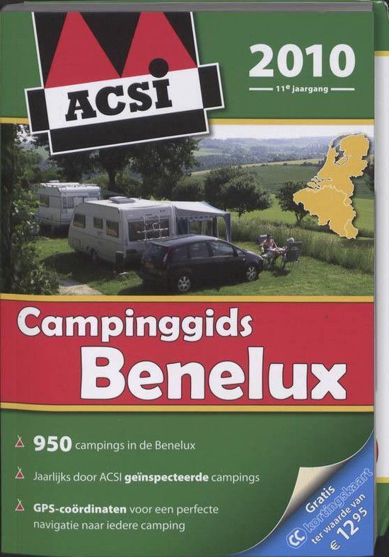 Cover van het boek 'ACSI campinggids Benelux 2010'