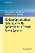 Energy Systems - Modern Optimization Techniques with Applications in Electric Power Systems