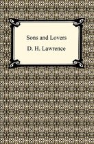 Boekomslag van 'Sons and Lovers' door D. H. Lawrence met een decoratief patroon in groen en beige.