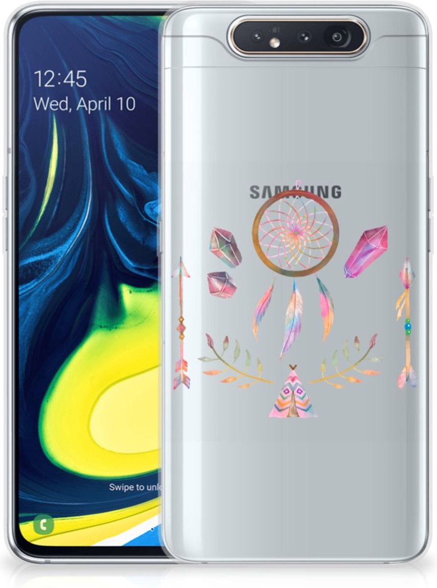 Samsung Galaxy A80 Telefoonhoesje met Naam Boho Dreamcatcher