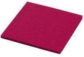 Daff Onderzetter - Vilt - Vierkant - 10 x 10 cm - Raspberry - Roze