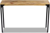 Wandtafel 120x35x76 cm mangohout (incl. vloerviltjes)