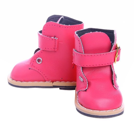 Zogenaamd praktijk Foto Stoere roze laarzen/schoenen voor pop zals Baby born - Lengte voet maximaal  7 cm | bol.com