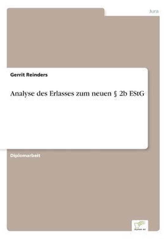 Analyse des Erlasses zum neuen § 2b EStG - cover