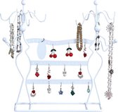 Oorbellenrekje Sieradenrekje - Juwelen Sieraden / Oorbellen / Ketting Organizer Display Houder - Wit