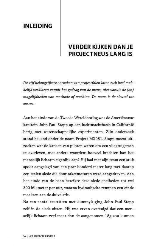Het perfecte project