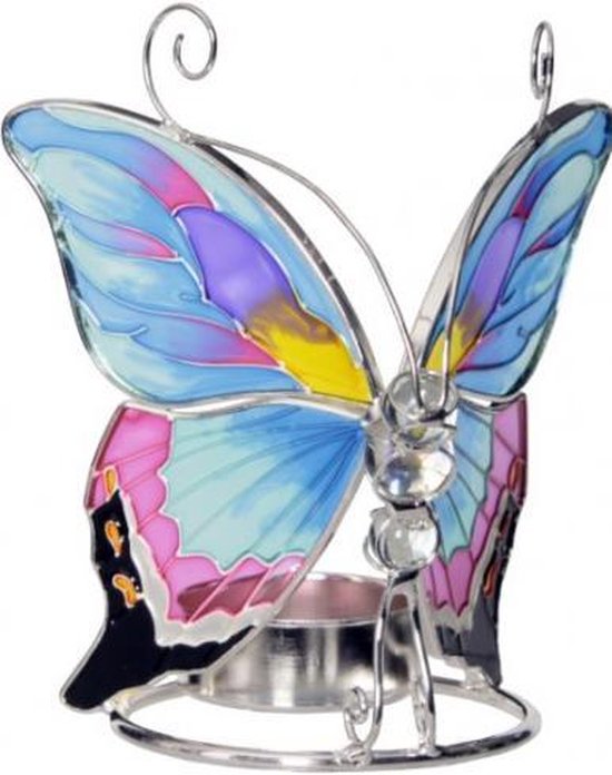 Photophore verre papillon d'eau