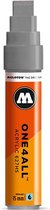 Molotow ONE4ALL 15mm Acryl Marker - Grijs - Geschikt voor vele oppervlaktes zoals canvas, hout, steen, keramiek, plastic, glas, papier, leer...