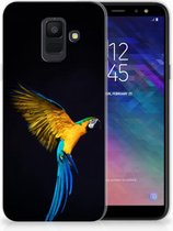 Geschikt voor Samsung Galaxy A6 (2018) TPU Hoesje Design Papegaai