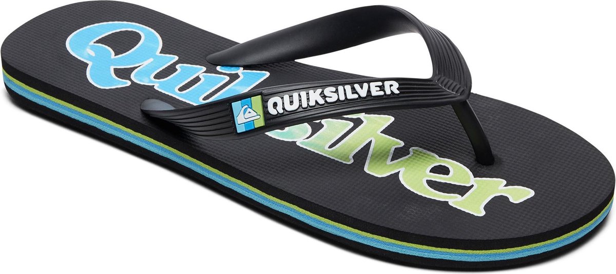Quiksilver Slippers - Maat 37 - Jongens - zwart/blauw/groen