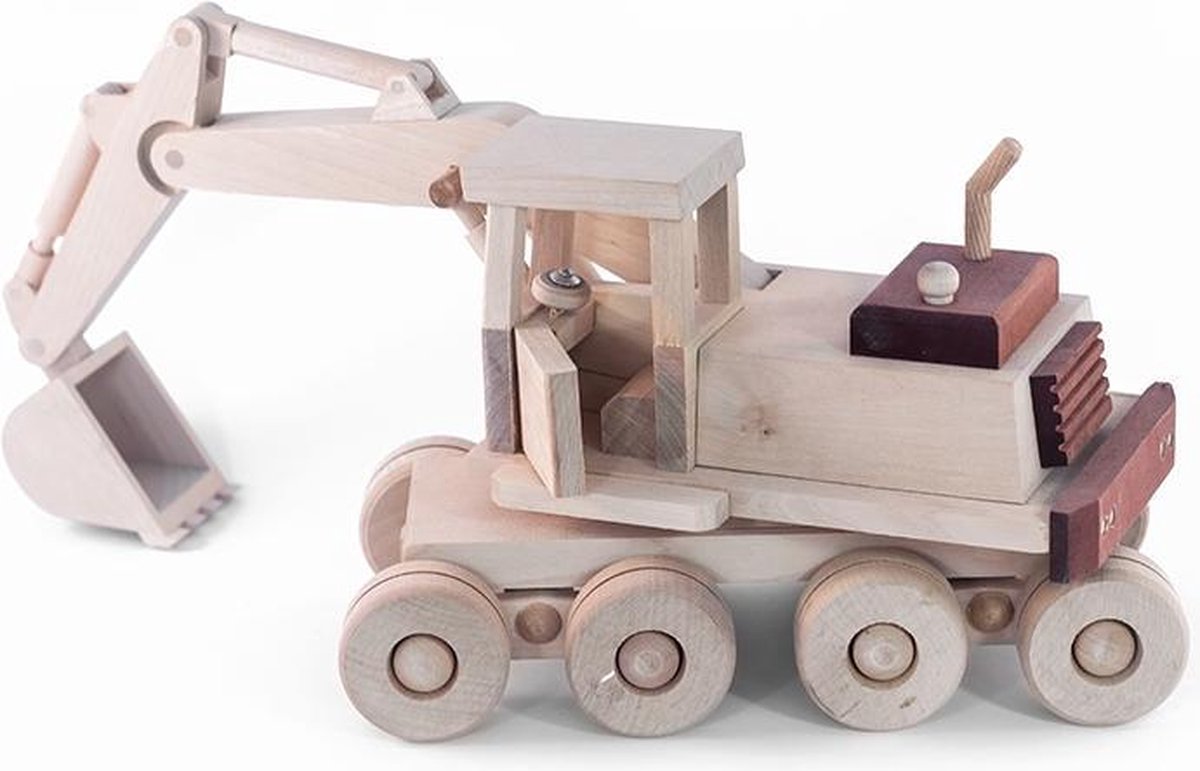 Berky - Houten speelgoed Graafmachine | bol.com