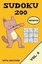 Sudoku 200 Medium With Solution Vol. 5