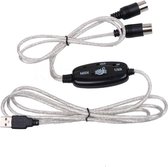 USB MIDI Interface Converter Kabel / Muziek Toetsenbord Adapter