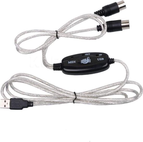 USB MIDI Interface Converter Kabel / Muziek Toetsenbord Adapter | bol.com
