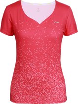 Li-Ning Marit Sportshirt Dames - Coral-Red S