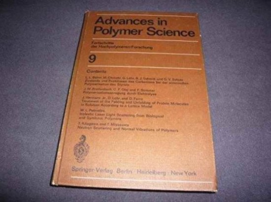 Advances in Polymer Science - cover