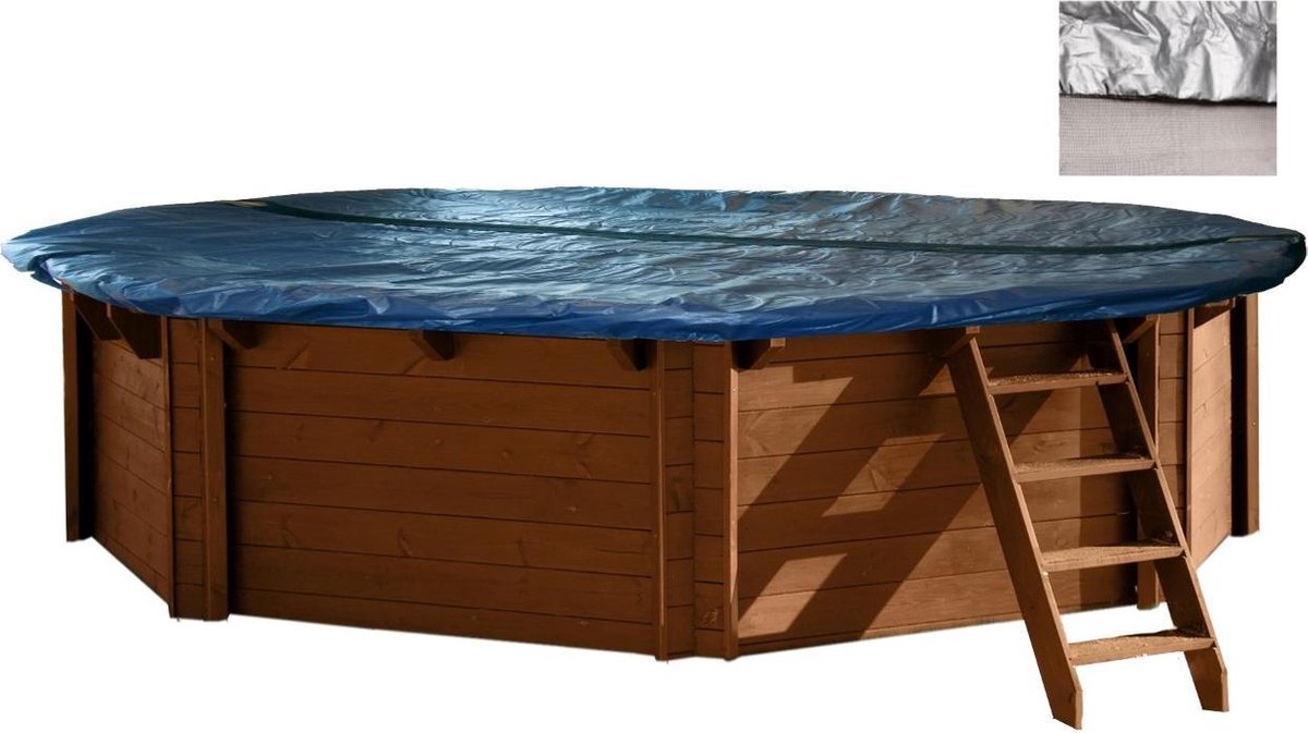 Interline Bâche d'hivernage pour piscines en bois - Ovale - 840 x 490 cm