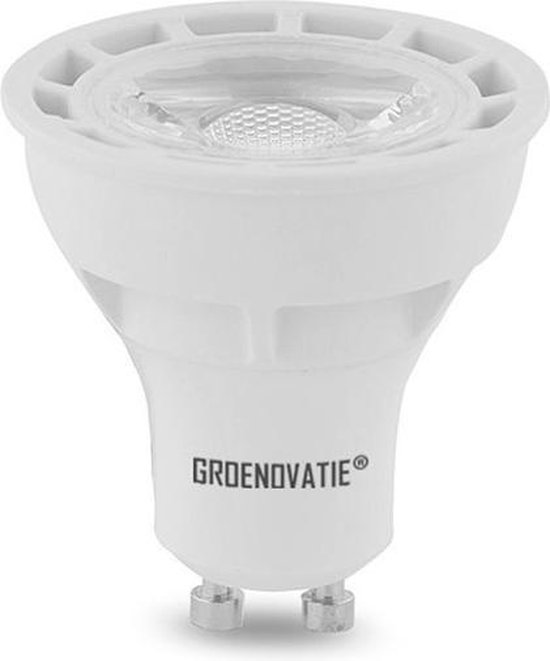 Groenovation LED Spot GU10 Fitting - 5W - COB - 52x50 mm - Blanc Chaud